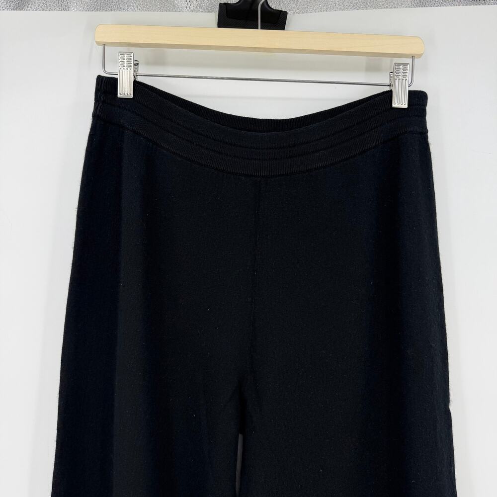 Naked Cashmere | Josie Wide Leg Pants in Black Cotton Cashmere Blend L - Picture 6 of 13